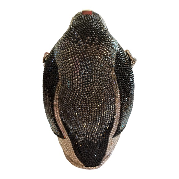 NWT Judith Leiber Swarovski Crystal Penguin Purse - Picture 7 of 10